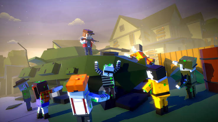 Zombie Blocks Pixel Shooter Gun Switch NSP ROM XCI v1.0 Download screenshot